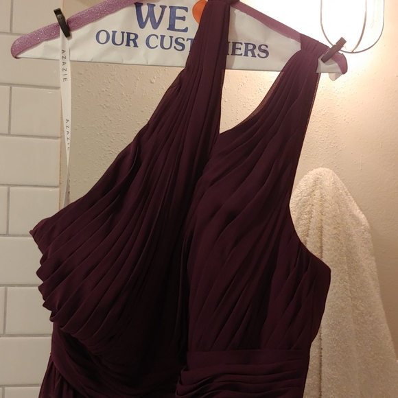 Azazie Molly Bridesmaid Dress in Grape Color - Picture 3 of 8